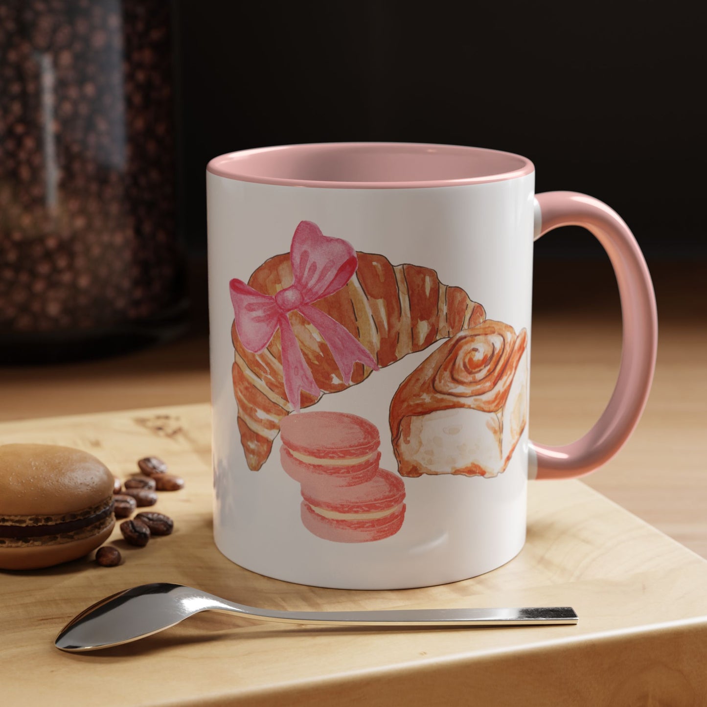Coffee Mug - Pastry Design (pink)